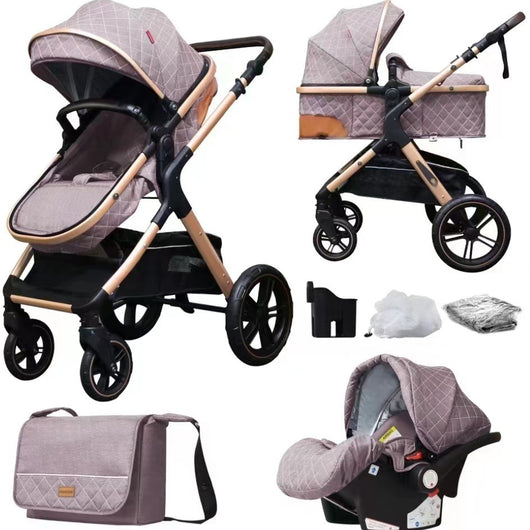 Carrito Multifuncional Plegable para Bebé - Ligero y Versátil - Image 3
