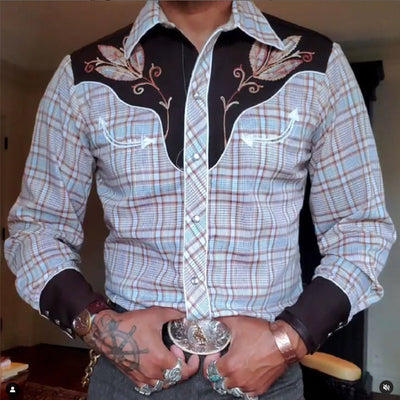 Camisa Casual de Manga Larga con Estampado 3D - Image 25