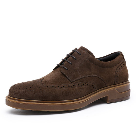 Zapatos de Cuero Ante Grabado Vintage Transpirables para Hombre - Image 6