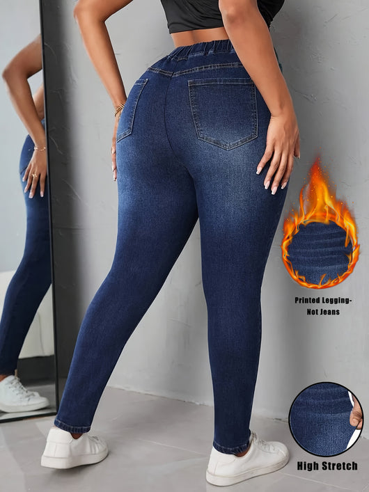 Leggins Denim Estampados de Alta Elasticidad para Mujer - Image 8