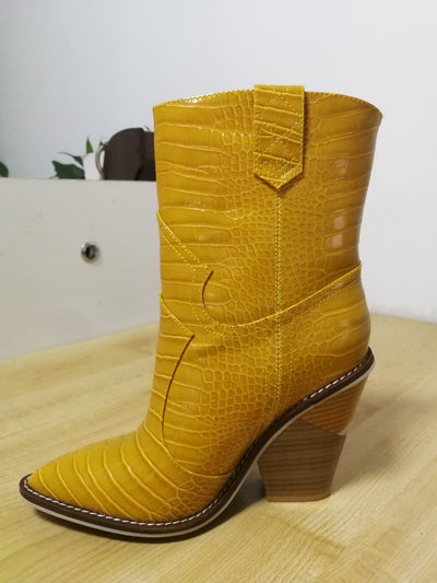 Botas para Mujer con Estampado de Serpiente - Image 8