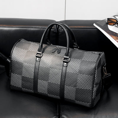 Bolso Bandolera Cuadros Coreano de Gran Capacidad para Viajes - Image 9