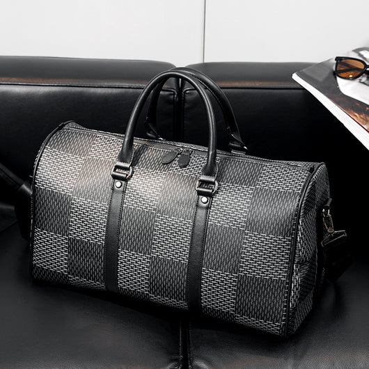 Bolso Bandolera Cuadros Coreano de Gran Capacidad para Viajes - Image 9