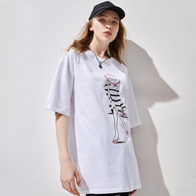 Playera Holgada de Algodón con Estampado de Personajes - Image 10