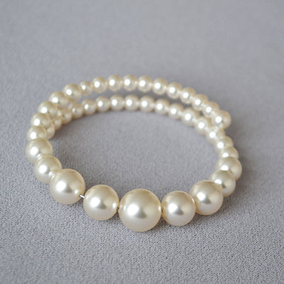 Pulsera de Perlas Degradadas - Elegancia Refinada para Mujeres - Image 9