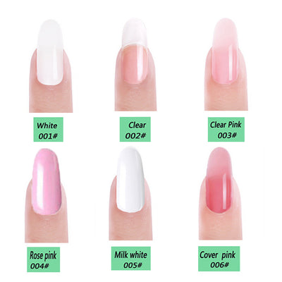 Kit de 14 Geles de Extensión de Uñas UV Transparentes para Nail Art Profesional - Image 11