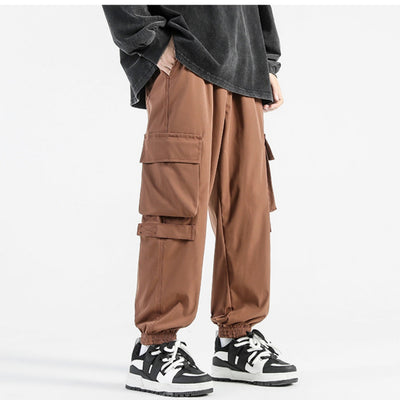 Pantalones Cargo Holgados con Bolsillos y Puños Ajustables - Image 8