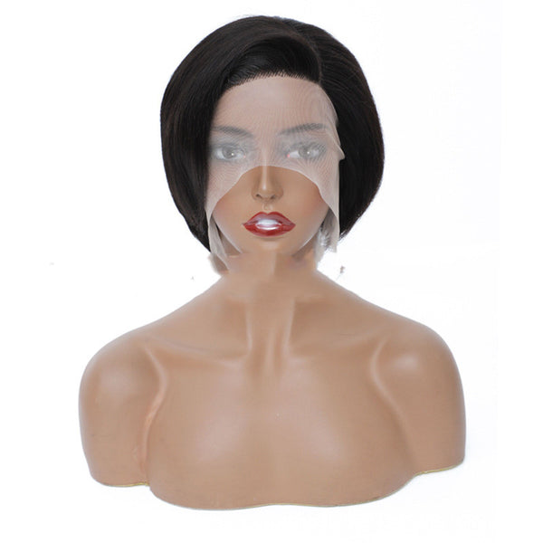 Peluca Corte Pixie Liso en Cabello Humano - Image 4