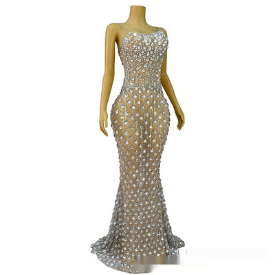 Vestido Asimétrico Diamante con Diseño Vanguardista - Image 16