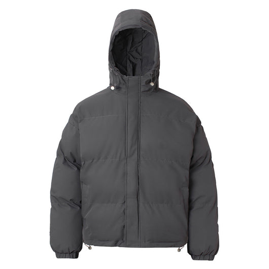 Chamarra Hoodie de Algodón Liso Estilo Americano - Image 5