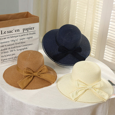 Sombrero de Paja Mesh con Cinta para Mujer Primavera Verano - Image 16