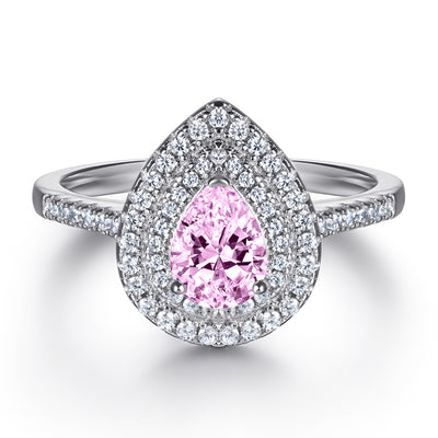 Anillo de Diamante Talla Pera - Image 9