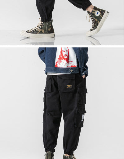 Pantalones Militares Tapered de Algodón Japonés para Hombre - Image 19