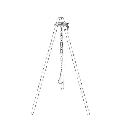 Soporte Triangular Colgante para Ollas de Camping - Image 3