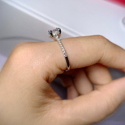 Anillo de Plata 925 con Zircón Redondo para Mujer - Image 10