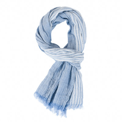 Bufanda Hombre Rayas Primavera Verano - Diseño Bicolor Versátil - Image 7