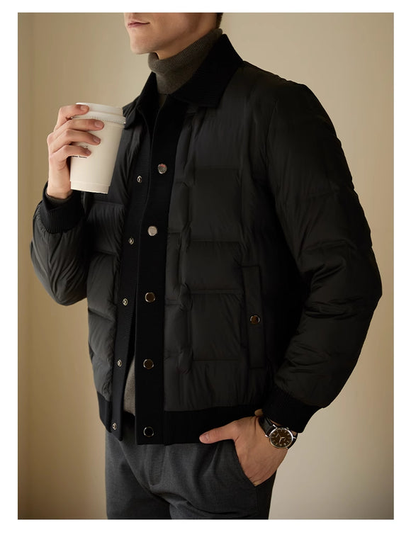 Chaqueta Casual Premium para Hombre con Diseño Patchwork