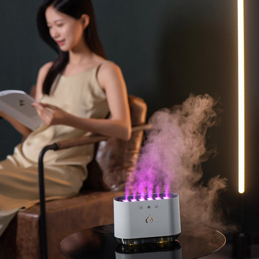 Humidificador Ultrasónico Inteligente USB con Llama Dinámica y Control por Voz - Image 3