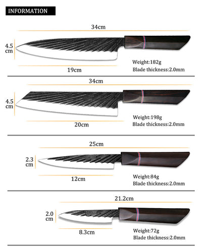 Cuchillo de Cocina Forjado a Mano en Acero Inoxidable - Image 13