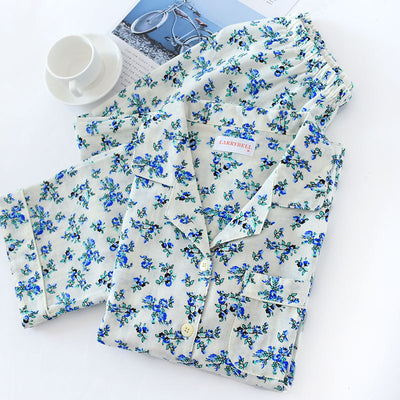 Pijama Estilo Pastoral Japonés para Mujer - Algodón Gasa Manga Larga - Image 5