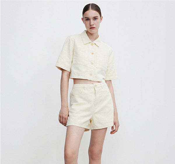 Camisa Corta Estilo Western Casual Chic