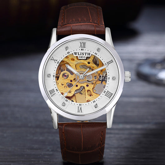 Reloj Automático de Negocios para Hombre Acero Inoxidable Resistente al Agua - Image 5