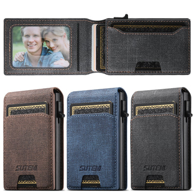 Billetera de Cuero Texturizado con Compartimentos para Tarjetas - Image 10