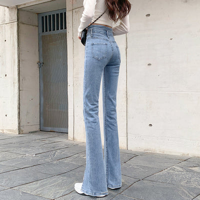Jeans Skinny Cintura Alta Elásticos con Abertura Lateral - Image 7
