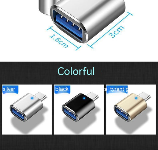 Adaptador USB-C a USB 3.0 OTG Multifunción con Indicador LED - Image 2