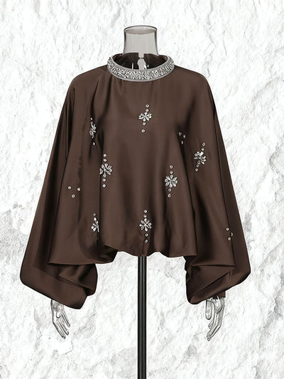 Sudadera Cuello Redondo con Strass Colores Lisos - Image 2