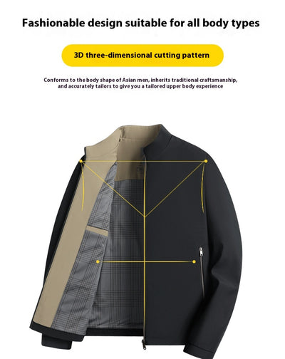 Chaqueta Ejecutiva de Cuello Alto para Primavera y Otoño - Image 25