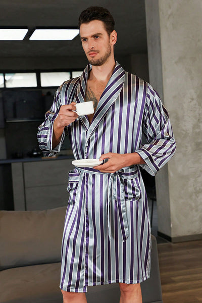 Bata de Seda para Hombre - Cómoda y Elegante para Verano - Image 30