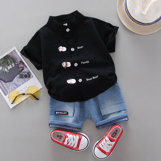Conjunto Infantil Playera y Shorts Estilo Villano - Image 3
