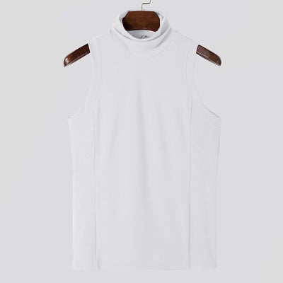 Camiseta Deportiva sin Mangas de Color Sólido para Hombre - Image 21