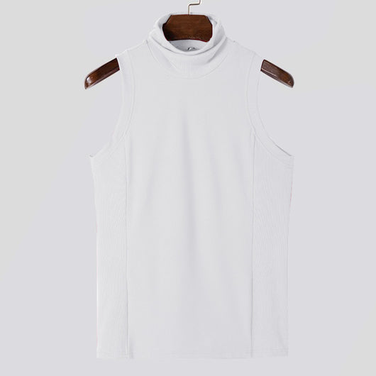 Camiseta Deportiva sin Mangas de Color Sólido para Hombre - Image 21