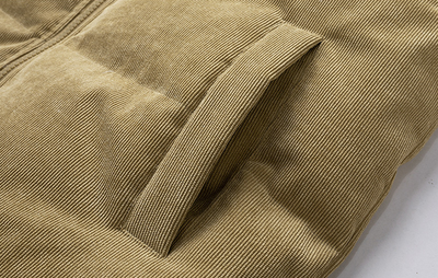 Chaqueta de Pluma Corta para Hombre con Bordado - Diseño Liso - Image 15
