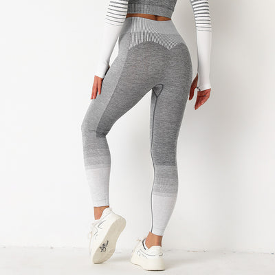 Pantalones de Yoga sin Costuras con Rayas Tejidas - Image 5