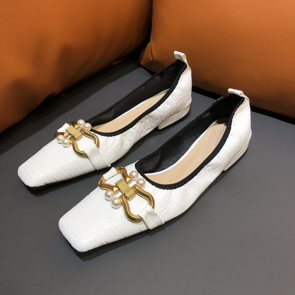Zapatos Planos Mujer Punta Cuadrada Amoi