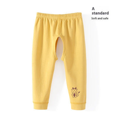 Pantalones de Algodón Puro con Abertura Frontal para Bebé Niño - Image 7