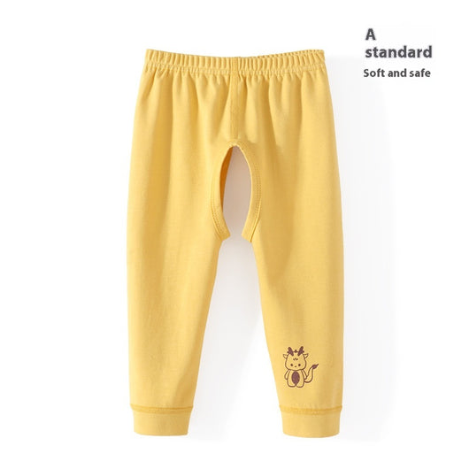 Pantalones de Algodón Puro con Abertura Frontal para Bebé Niño - Image 7