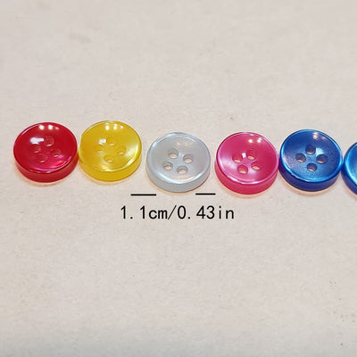 Botón de Resina Perlado Cóncavo de Cuatro Agujeros para Camisas Infantiles - Image 21