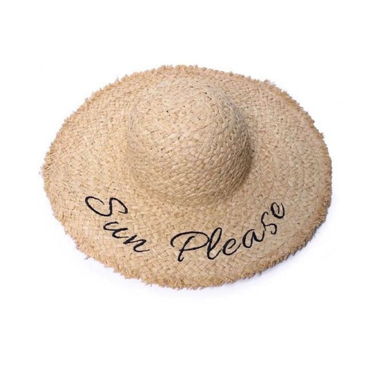 Sombrero de Playa Mujer Estampado Letras - Colección Verano - Image 2