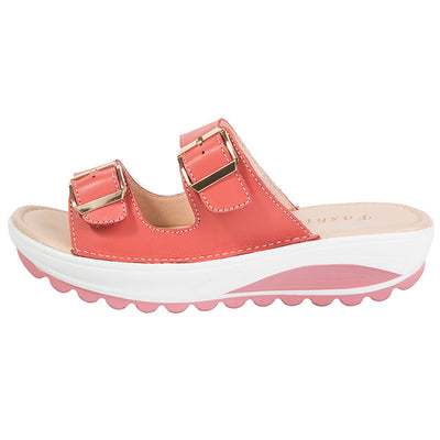Sandalias de Cuero con Suela Gruesa y Plataforma Cómoda - Image 15
