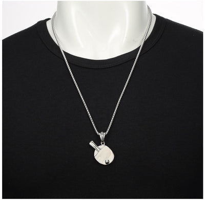 Dije de Tenis de Mesa para Hombre - Collar Hip-Hop Trendy con Colgante Declarativo - Image 8