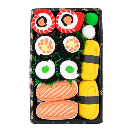Calcetines Navideños de Algodón Peinado Diseño Sushi Hasta la Pantorrilla - Image 4