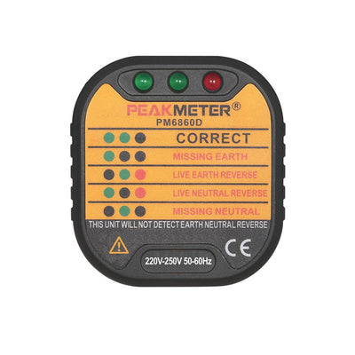 Probador de Enchufes Estándar Europeo PM6860DR - Instrumento Portátil de Seguridad - Image 10