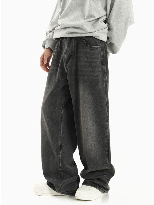 Jeans Rectos Anchos Retro para Hombre - Image 4