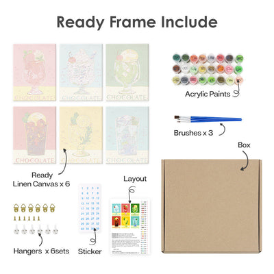 Kit de Pintura al Óleo Digital DIY - Paisajes y Flores - Image 52