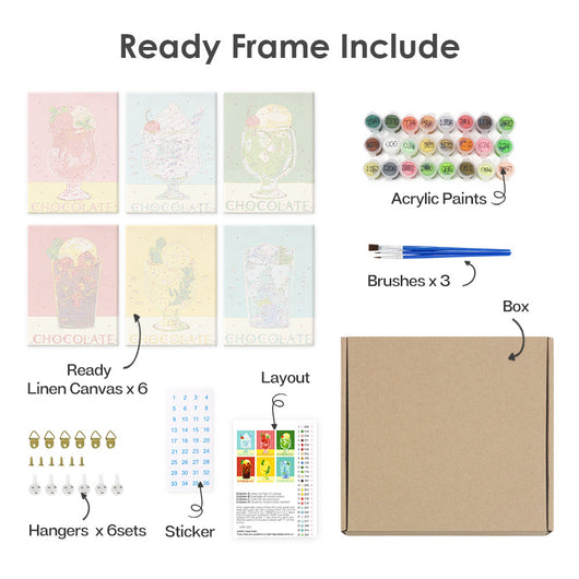 Kit de Pintura al Óleo Digital DIY - Paisajes y Flores - Image 52