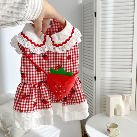 Vestido Fresa para Mascotas - Ropa Adorable para Perros - Image 5